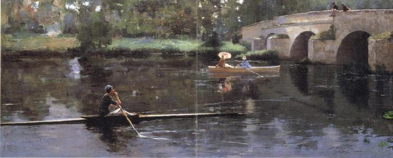 The Bridge at Grez, John Lavery